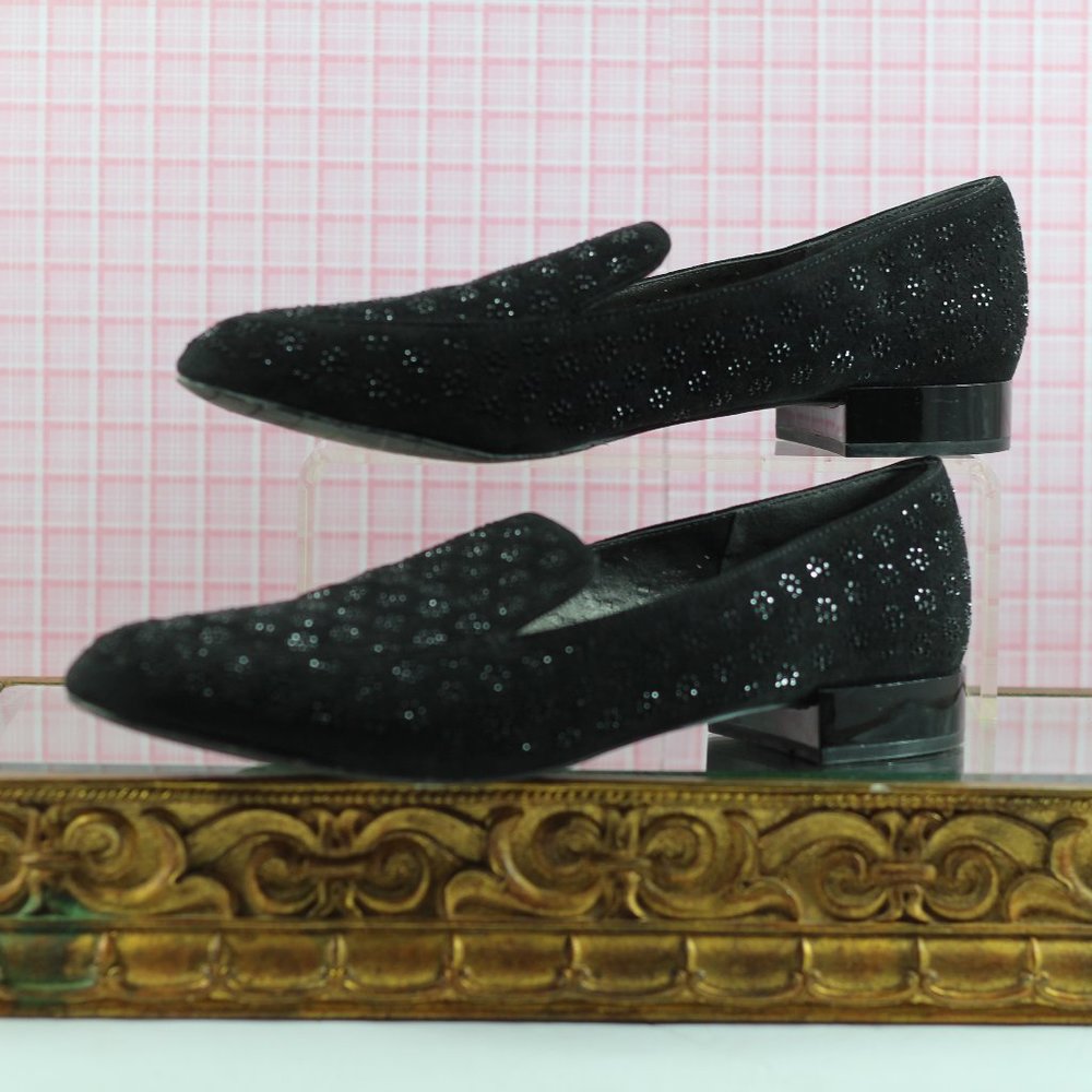 Kenneth Cole Reaction Black 'Jet Time'  Slip on Loafer with Metallic Heel